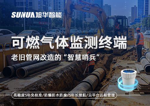 老旧管网改造的“智慧哨兵”：可燃气体监测终端如何重塑地下安全防线